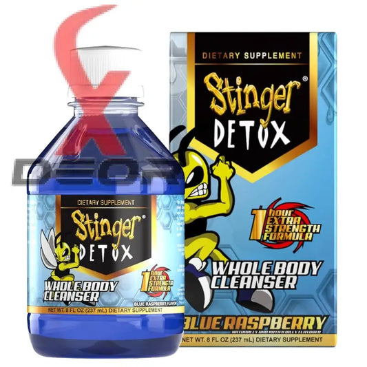 Stinger detox whole body cleanser – 1 hour extra strength drink blue raspberry 8 fl oz