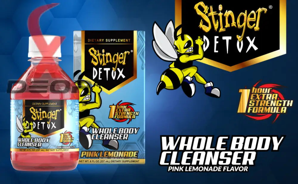 Stinger detox whole body cleanser – 1 hour extra strength drink pink lemonade 8 fl oz
