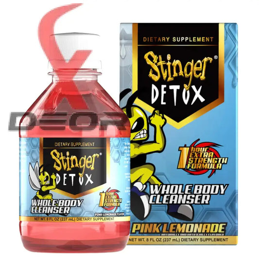 Stinger detox whole body cleanser – 1 hour extra strength drink pink lemonade 8 fl oz