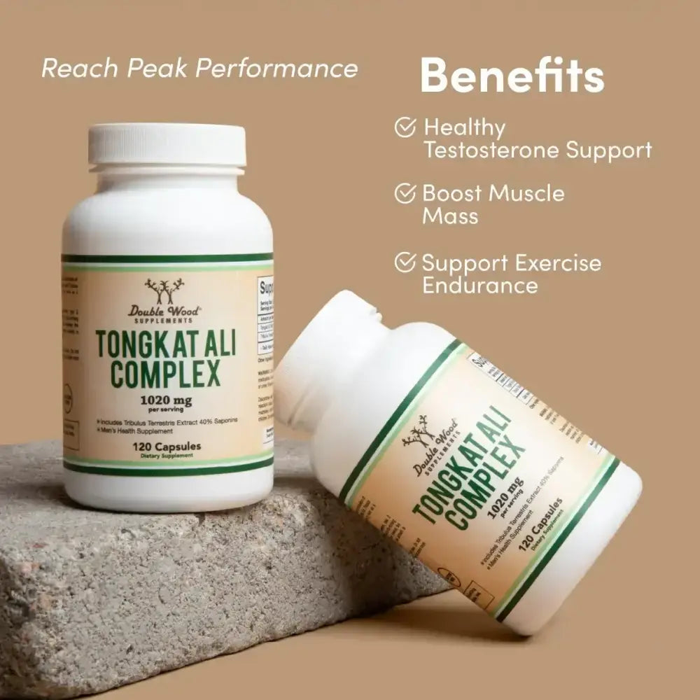 Tongkat Ali Extract 1000mg – Yellow Eurycoma Longifolia Jack – 120 Capsules - Dietary Supplement