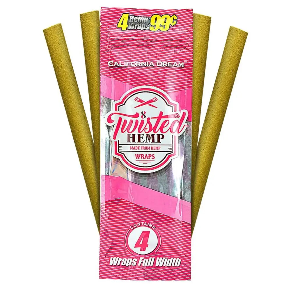 Twisted Hemp California Dream Wraps Full Box - Papers and Wraps