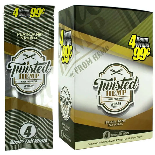 Twisted Hemp Plain Jane Wraps Full Box - Papers and Wraps