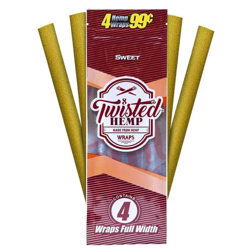 Twisted Hemp Sweet Wraps Full Box - Papers and Wraps
