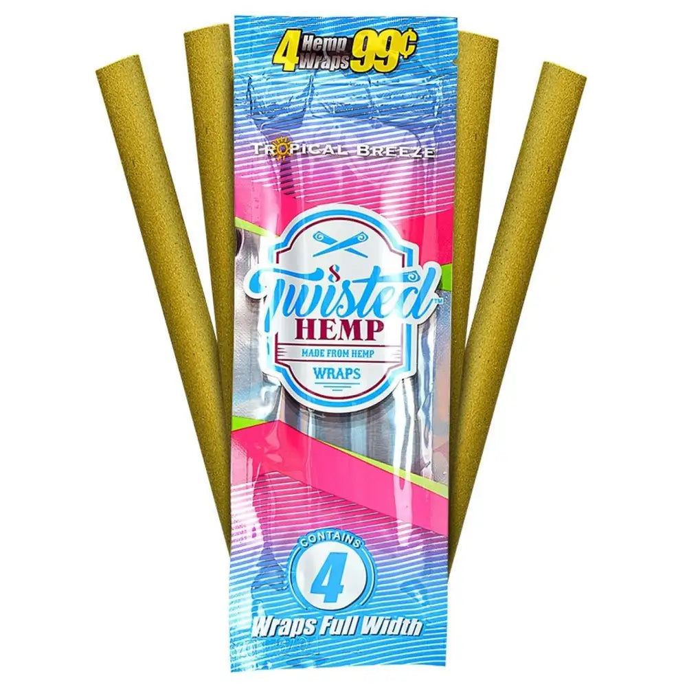 Twisted Hemp Tropical Breeze Wraps Full Box - Papers and Wraps