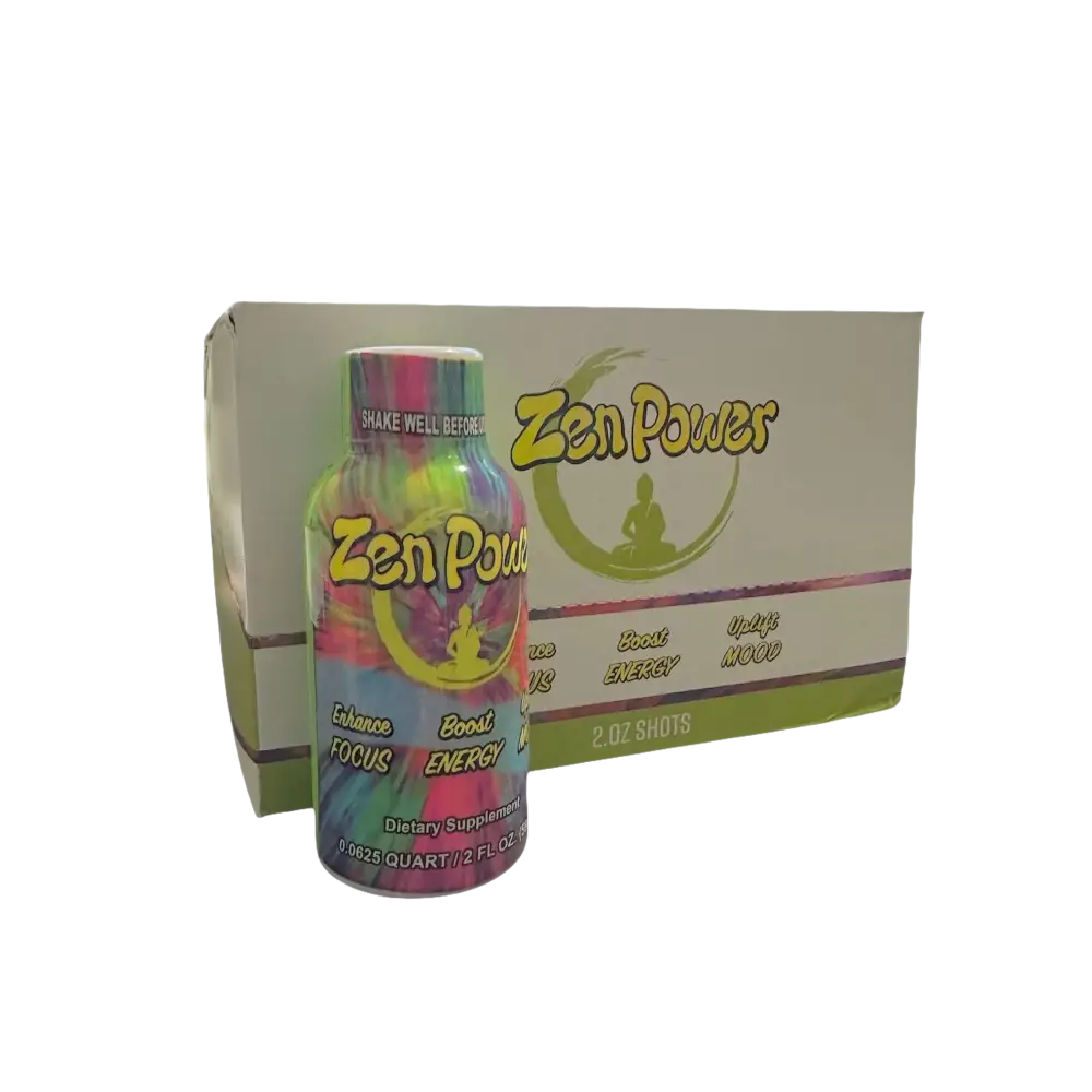 Zen Power 2oz Shot 12 Bottle of 2oz Zenpower Mood Enhancer Shot - Dietary Supplement