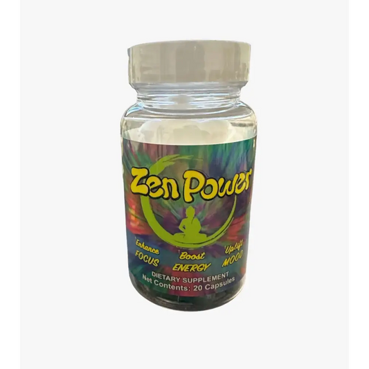 Zen Power Extra Strong 20 Capsules 5 Bottles of 20 Zenpower Mood Enhancer Pill - Dietary Supplement