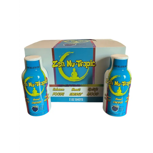 Zen Power Nu-Tropic 2oz Shot Berry Blast 12 Bottle of 2oz - Dietary Supplement